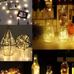 SPARK WORLD Yellow 20 Bulb Rice-Shaped String Lights image 2
