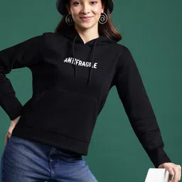 DressBerry Printed Drop-Shoulder Hooded Sweatshirt-image-93