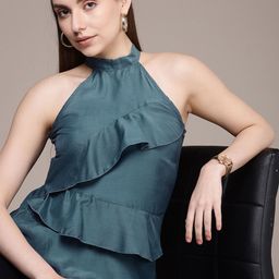 French Connection Halter Neck Layered Top-image-3