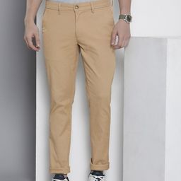Nautica Men Textured Slim Fit Mid-Rise Trousers-image-50