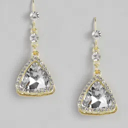 justpeachy Gold-Plated Triangular Drop Earrings-picture-32