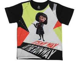 Disney by Wear Your Mind Multicoloured Printed Round Neck T-shirt-image-92