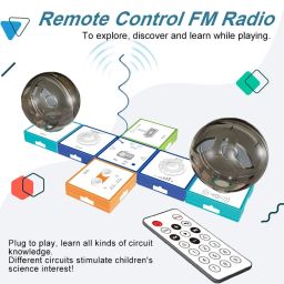Logic Thinking Training Circuit Blocks Kit DIY Logic Thinking Training Blocks 2-Channel FM Radio Kit Suitable For Children Aged 8+ Years - RS6967 Logic Thinking Training Circuit Blocks Kit DIY Logic Thinking Training Blocks 2-Channel FM Radio Kit Suitable For Children Aged 8+ Years - RS6967 image 3