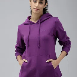 Wildcraft Solid Hooded Sweatshirt-image-71