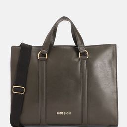 Hidesign Men Solid Insead Leather Laptop Bag-14
