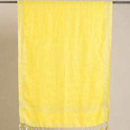 Taavi Linen Handloom Sustainable Dupatta with Zari image 3