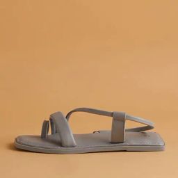 Eridani Women's Renata Grey Toe Ring Sandals-image-6