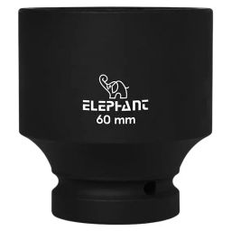 Elephant 1 inch (25.4 mm) Square Drive Imapct Socket 6-Point 60 mm Size 90 mm Length Metal-16