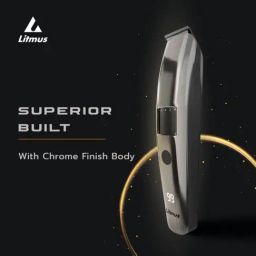 Litmus HELIOS 20 Beard & Body Trimmer for Men with 90 Min Runtime (Chrome Edition) image 3
