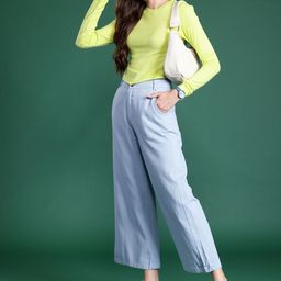 DressBerry Solid Pointed Hem Acrylic Pullover-picture-47