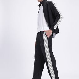 glitchez Sporty Chic Side Striped Relaxed Fit Tracksuit-image-67