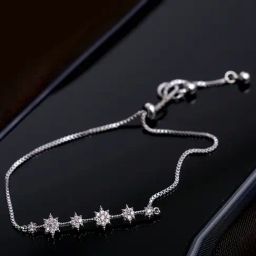 The Real Effect London 800 Silver CZ Bracelet for Women-image-66