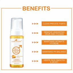 Park Daniel Set Of 4 Men's Intimate Wash With Orange Extract- 150 ml Each image 3