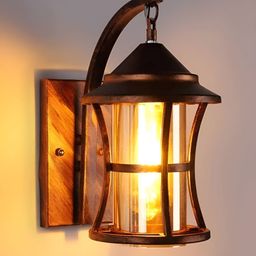 GAUVIK Copper-Toned & Transparent Metal Cylinder Shaped Wall Lamp-image-41