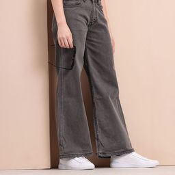 Mast & Harbour Women Wide Leg Stretchable Jeans-image-96