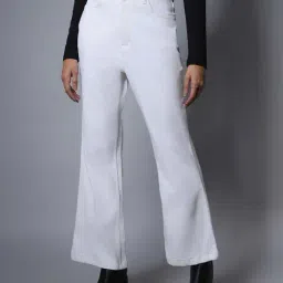 High Star White Regular Fit High Rise Jeans-image-70