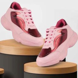 Fausto Women's Pink Running Shoes-image-12