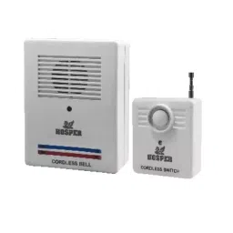 HOSPER Polycarbonate Remote Door Bell White, H586-37