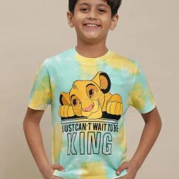 Kidsville Lion King Printed Multi Color Tshirt For Boys-image-3