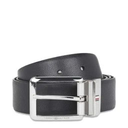 Tommy Hilfiger Grenaa Black & Tan Leather Reversible Belt for Men-image-56