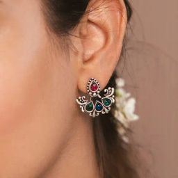 Shaya 92.5 Sterling Silver Feeling Chhail Earrings for Women-picture-17