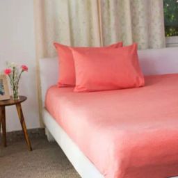 Fabindia Coral Cotton 92 TC Single Bed Sheet With Pillow Cover-image-32