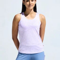 DOMIN8 Purple Slim Fit Tank Top-image-114