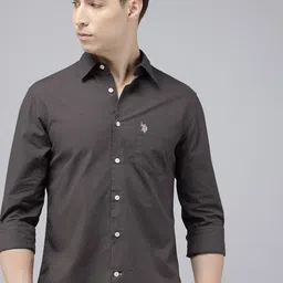 U.S. Polo Assn. Pure Cotton Tailored Fit Opaque Casual Shirt-picture-40