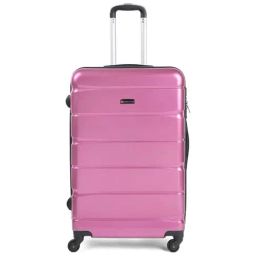 Swiss Military Jenny Purple Striped Hard Large Trolley Bag - 55 cm-image-21