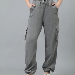 Kotty Grey Textured Joggers-image-51