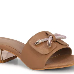 Ishransh Block Heel Open Back Heels image 5