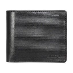 SASSORA Jade Black Leather Small Bi-Fold Wallet for Men-picture-28