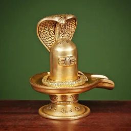 Ekaa Handicrafts Gold Brass Eternal Shivling-19