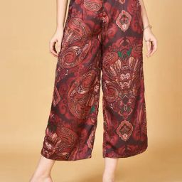 Honey by Pantaloons Brown Printed Culottes-30