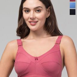 ESOROUCHA Pack Of 3 Full Coverage Bra-14