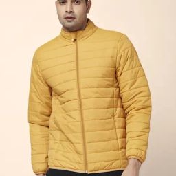 Byford By Pantaloons Yellow Regular Fit Quilted Sports Jacket-image-74