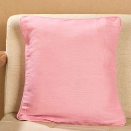 Fabindia Standalone Pink Square Jute Cotton Cushion Covers-image-56