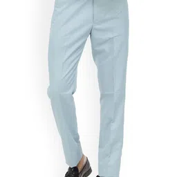 KUNDAN Men Regular Fit Mid-Rise Formal Trouser-image-76
