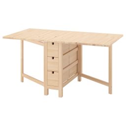 ikea norden Gateleg table, birch, 26/89/152x80 cm-picture-22