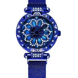 Gopal Shopcart Unisex Printed Textured Straps Analogue Watch GR_387_Blue-11