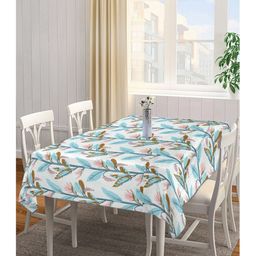 Arrabi Multi Leaf Cotton Blend 8 Seater Table Cover ARTC 1270 - Multicolor-16