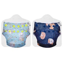 SuperBottoms Cloth Diapers for babies - Cloth Diaper Combo Pack of 2 Freesize UNO- New Version| Reusable Cloth Diapers for babies 0 to 3 years | With 2 organic cotton inserts/pads-1