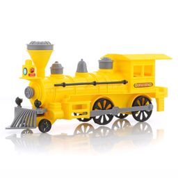 Aditi Toys Pull Back Steam Train Engine, with Led Toy for Kids, Plastic String Pull Back Train Non Toxic and Safe for Little Kids - Yellow-7