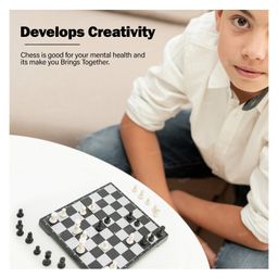 Toysire Games Black And White Chess Board Set Strategy Game Adults and Family-62