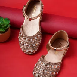 Mine Sole Pearl Detailed Sandals - Rose Gold-picture-33