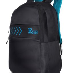 Harissons R59 Dart Black Lightweight & Durable Casual Backpack for Men & Women.(Age-9 to 12 Year-Height 18 Inches)-image-42