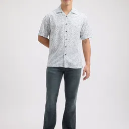 Pepe Jeans Men Relaxed Fit Cuban Collar Floral Printed Cotton Casual Shirt-image-48