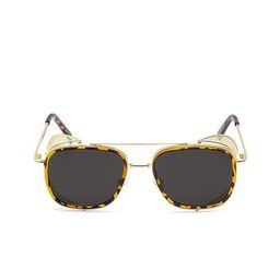 AUGEN Unisex Black Lens & Gold-Toned Square Sunglasses with-13