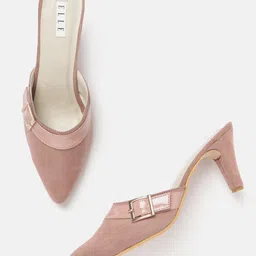 ELLE Rose Mules with Buckles-20
