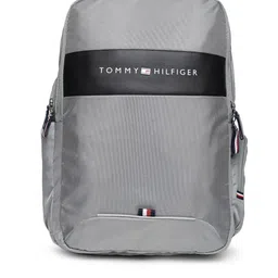 Tommy Hilfiger Unisex Grey Solid Backpack image 1